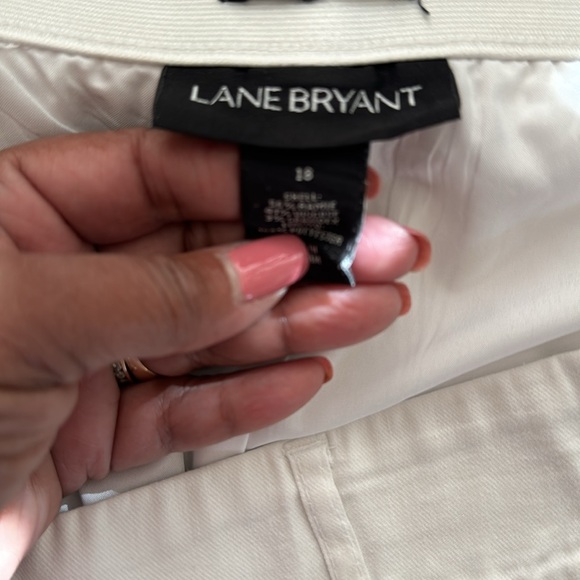 White linen cropped slacks - Picture 4 of 4